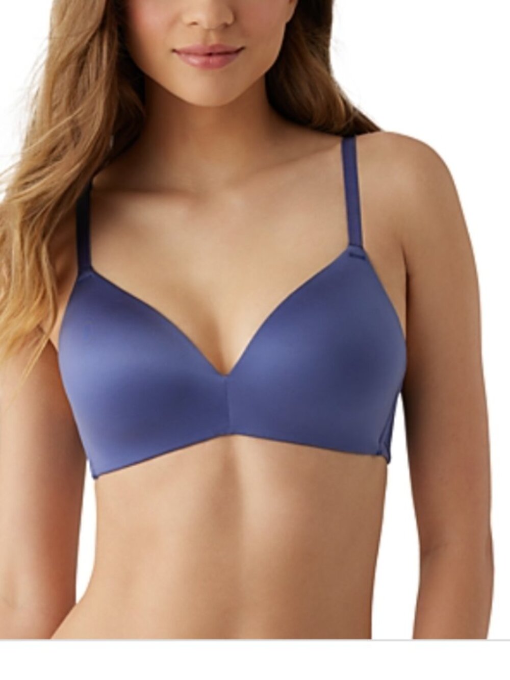 B.tempt'd by Wacoal Future Foundation Wireless Bra with Lace Blue Size 32DD 3401